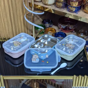 Boîte à Lunch pour Enfants en Acier Inoxydable – Rose