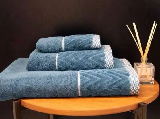 Ensemble de Serviettes de 3 Pièces – Gris – Valentini Bianco – Image 4