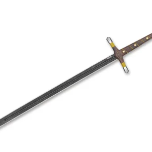 Condor Épée Smite 60965 – Acier Carbone 1075, Poignée Bois de Noyer, Bord Uni