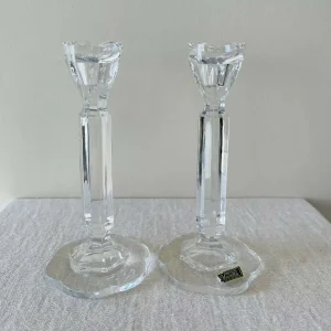 Bougeoir en Cristal Transparent – Violetta – Made in Poland